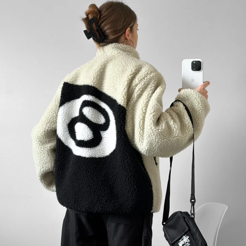 Stussy 8 Ball Sherpa Reversible Jacket