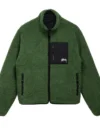 Stussy 8 Ball Sherpa Reversible Jacket Green