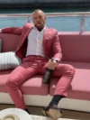 The Notorious Conor Mc Gregor Checked Suit Pink