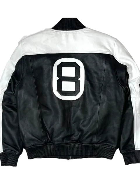 The Original 8 Ball Bomber Jacket Black & White