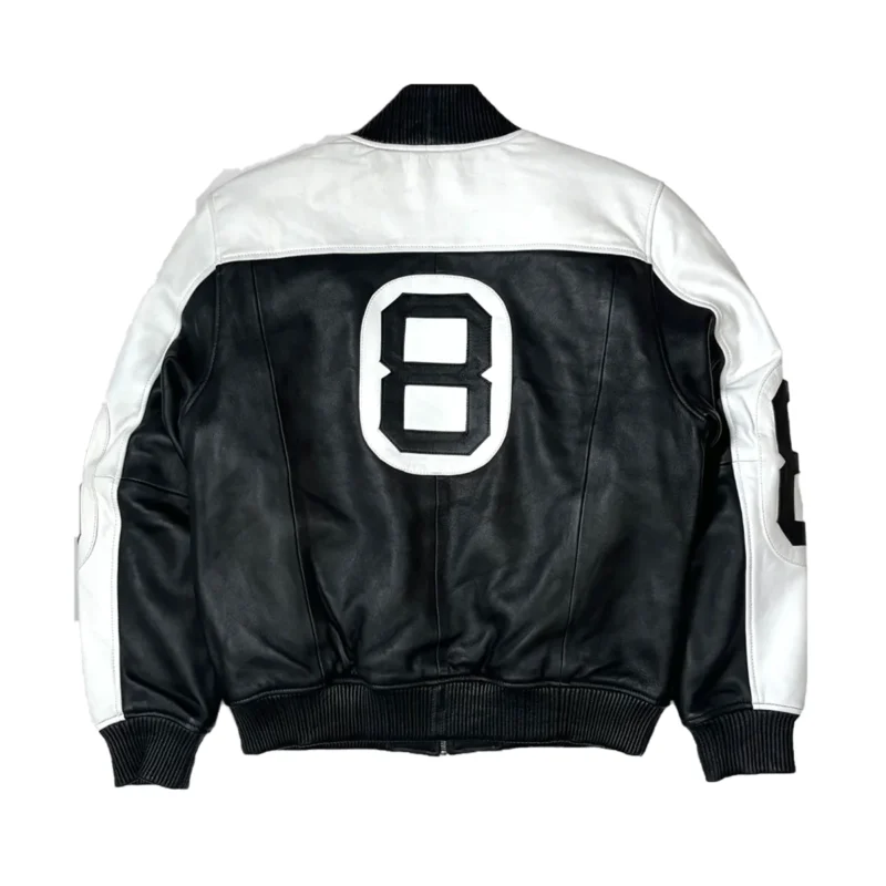 The Original 8 Ball Bomber Jacket Black & White