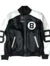 The Original 8 Ball Bomber Jacket Black & White