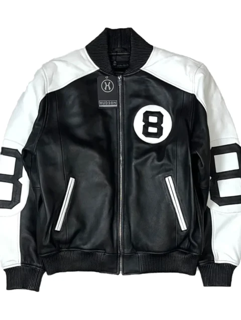 The Original 8 Ball Bomber Jacket Black & White