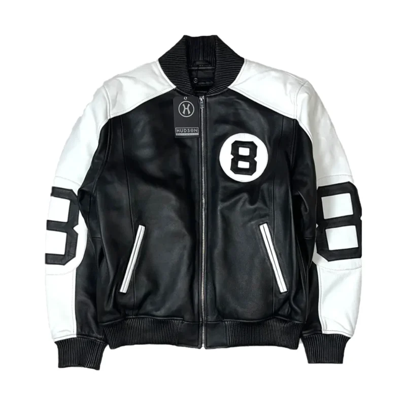 The Original 8 Ball Bomber Jacket Black & White