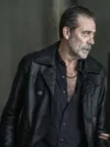 The Walking Dead Dead City Jeffrey Dean Morgan Black Leather Jacket