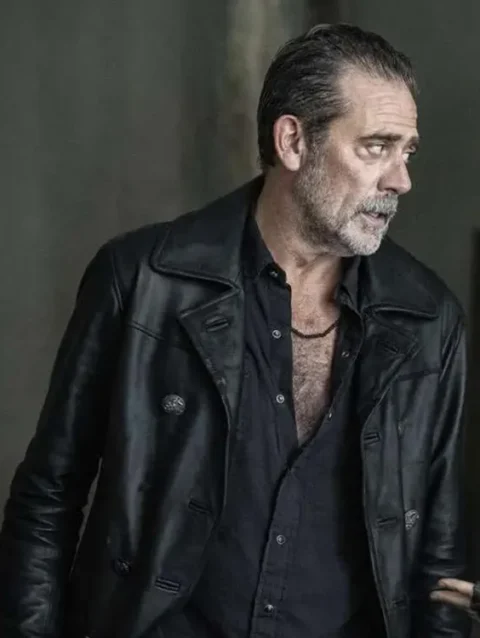 The Walking Dead Dead City Jeffrey Dean Morgan Black Leather Jacket