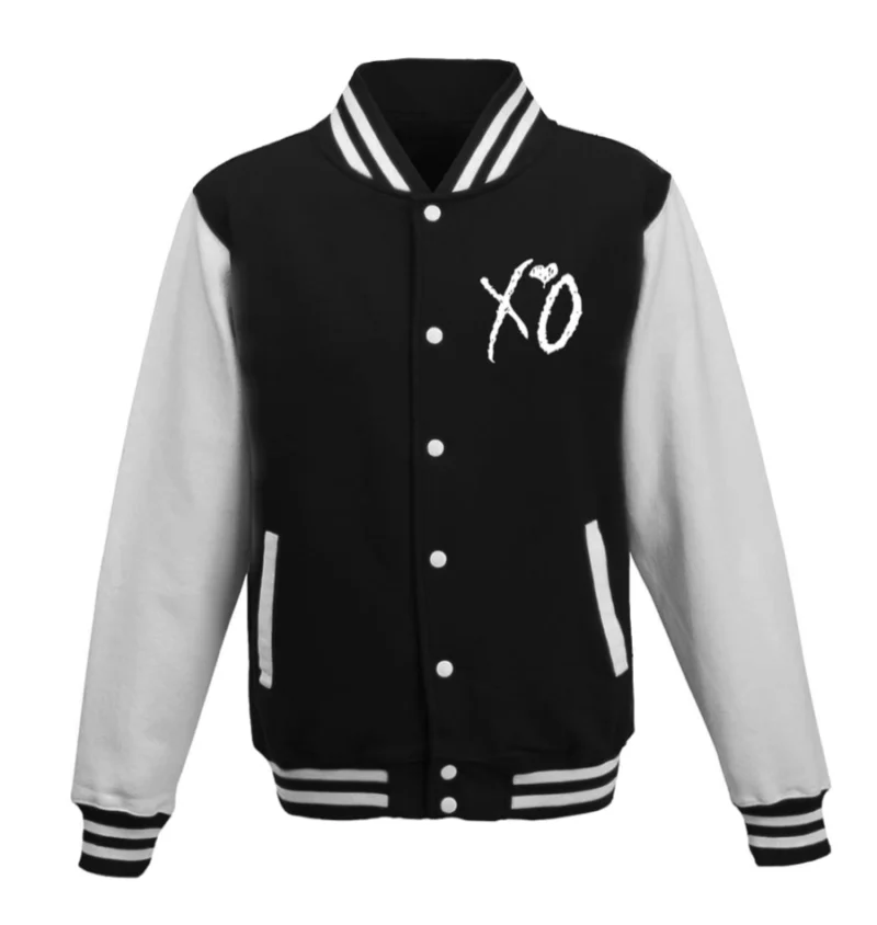 The Weeknd Xo Jackets Black & White Varsity Jacket