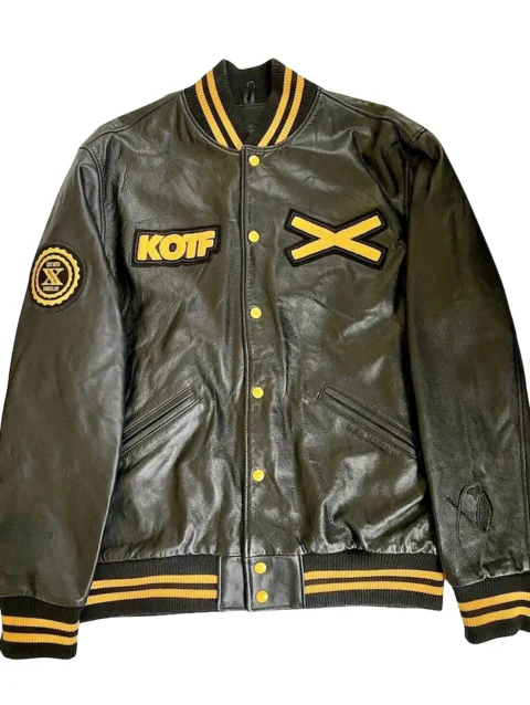 The Weeknd Xo Jackets Black & Yellow Leather Varsity Jacket
