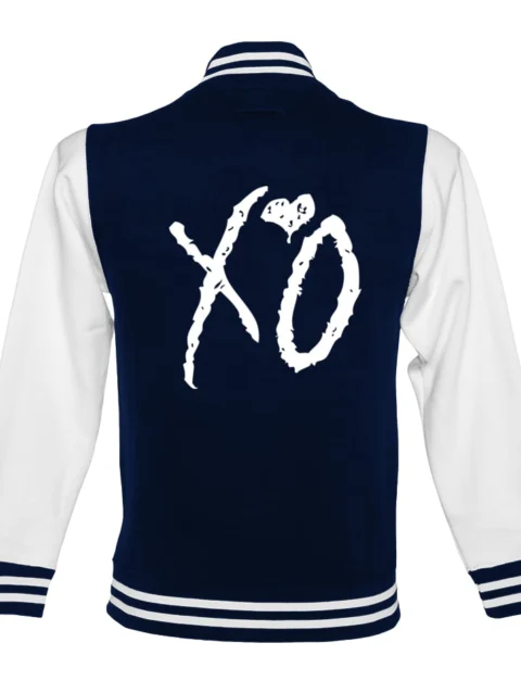 The Weeknd Xo Jackets Navy & White Varsity Jacket