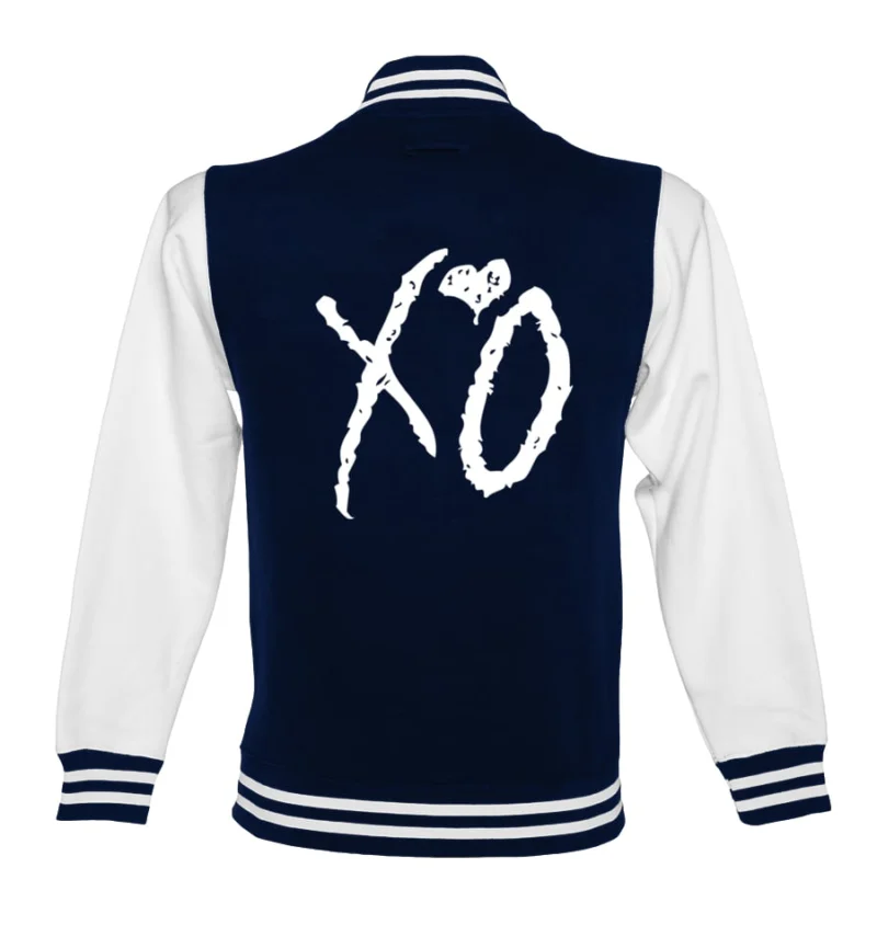 The Weeknd Xo Jackets Navy & White Varsity Jacket