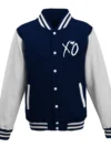 The Weeknd Xo Jackets Navy & White Varsity Jacket