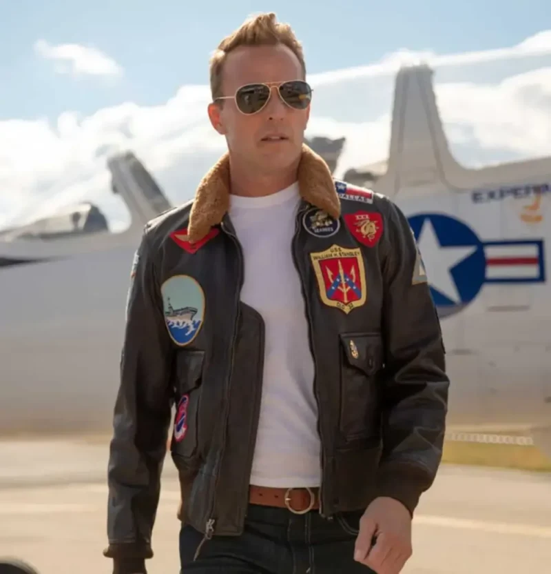 Top Gun-2 Bomber Shearling Leather Flight Jacket