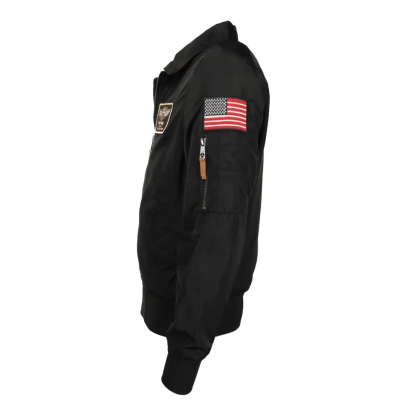 Top Gun Bomber Flight Black Jacket - Image 3