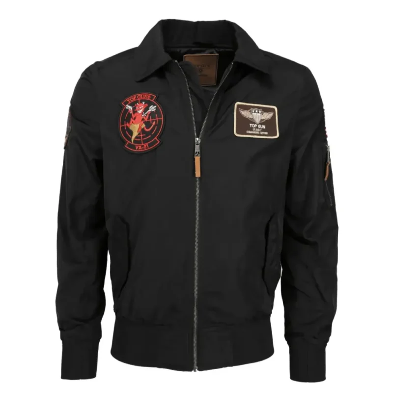 Top Gun Bomber Flight Black Jacket