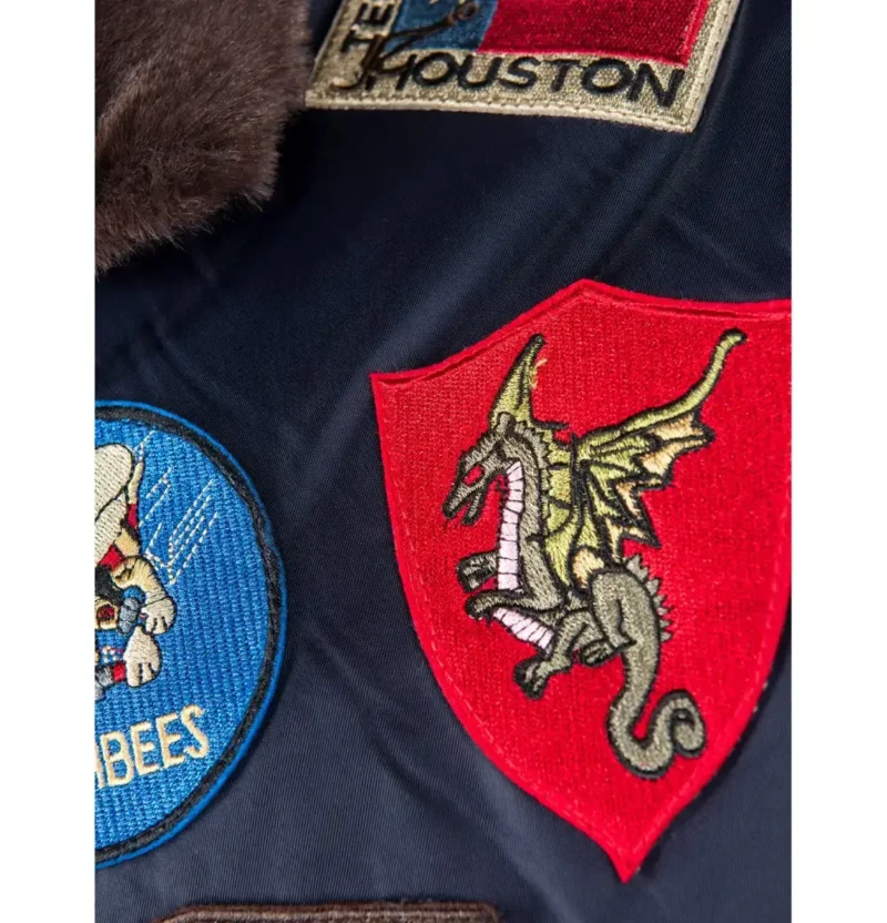 Top Gun Bomber Shearling Machine Jacket - Image 3