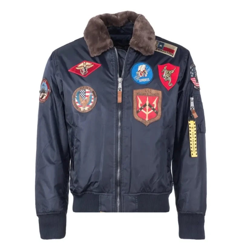 Top Gun Bomber Shearling Machine Jacket