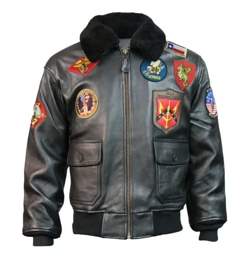 Top Gun Bomber Shearling Machine Jacket - Image 6