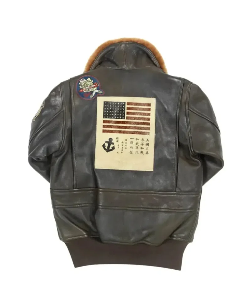 Top Gun Bomber Shearling Machine Jacket - Image 5