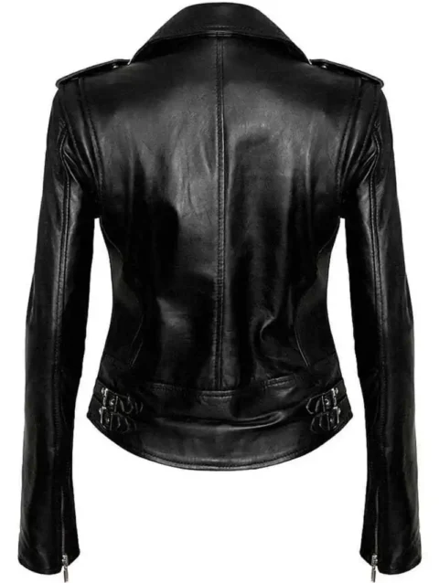 Womens The Walking Dead Negan Black Leather Jacket