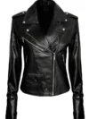 Womens The Walking Dead Negan Black Leather Jacket