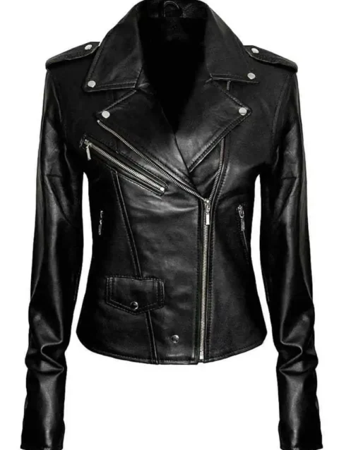 Womens The Walking Dead Negan Black Leather Jacket