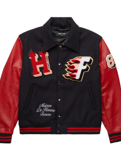 World Champs Homme+Femme Black & Red Varsity Jacket