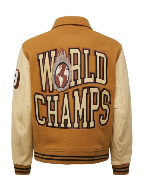 World Champs Homme+Femme Brown & Camel Varsity Jacket