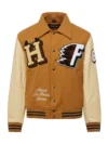 World Champs Homme+Femme Brown & Camel Varsity Jacket
