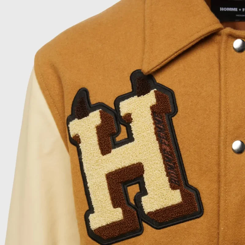 World Champs Homme+Femme Brown & Camel Varsity Jacket