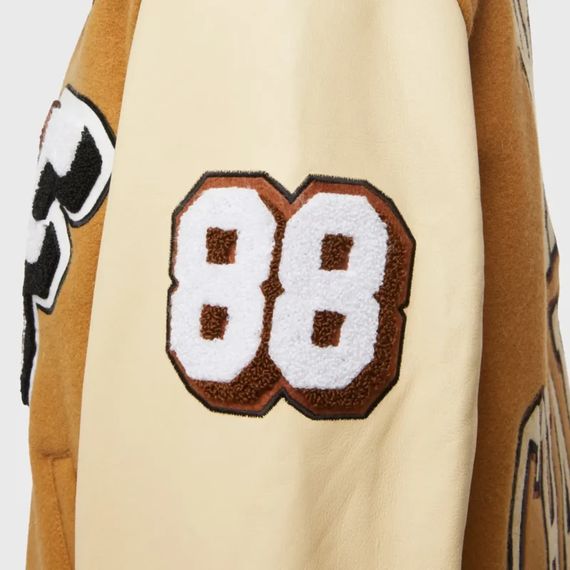 World Champs Homme+Femme Brown & Camel Varsity Jacket
