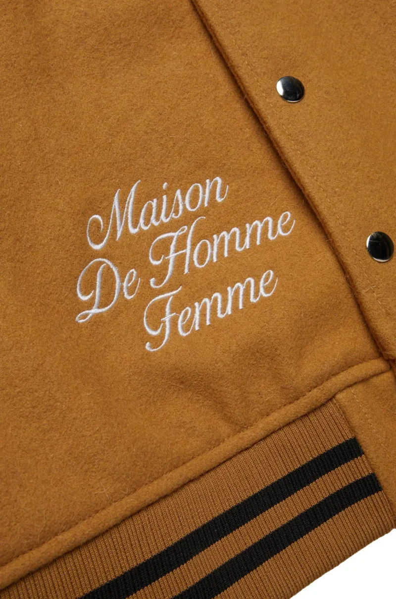 World Champs Homme+Femme Brown & Camel Varsity Jacket