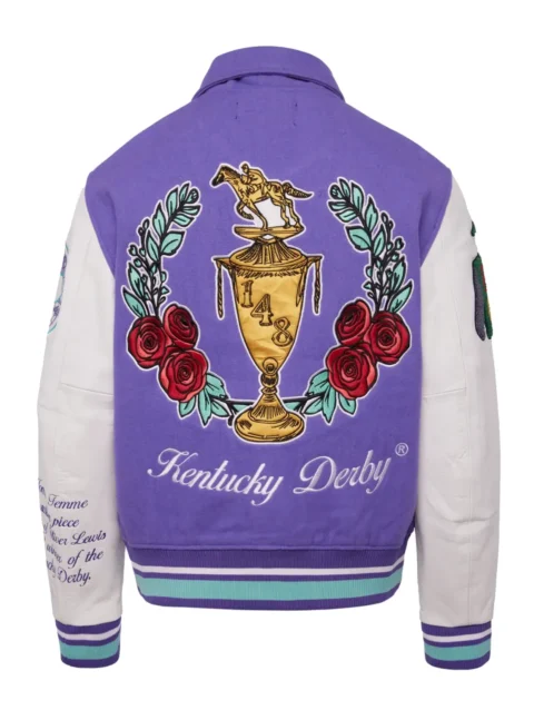 World Champs Homme+Femme Purple & White Varsity Jacket