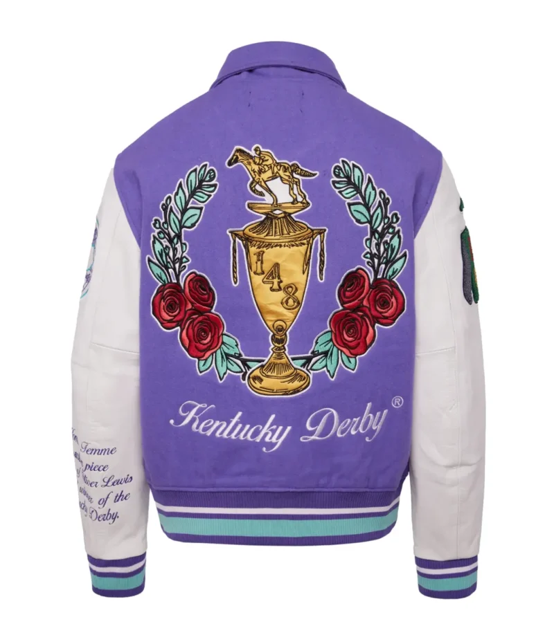 World Champs Homme+Femme Purple & White Varsity Jacket