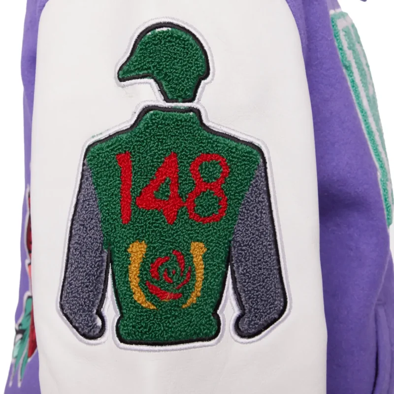 World Champs Homme+Femme Purple & White Varsity Jacket