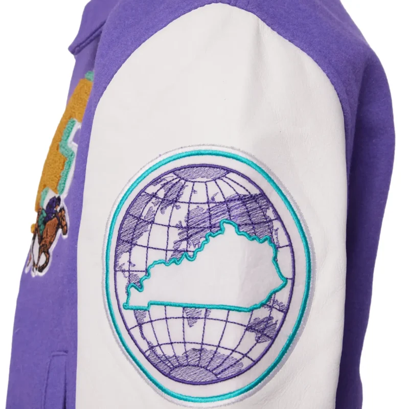 World Champs Homme+Femme Purple & White Varsity Jacket