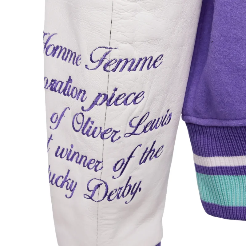 World Champs Homme+Femme Purple & White Varsity Jacket