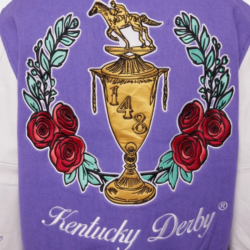 World Champs Homme+Femme Purple & White Varsity Jacket