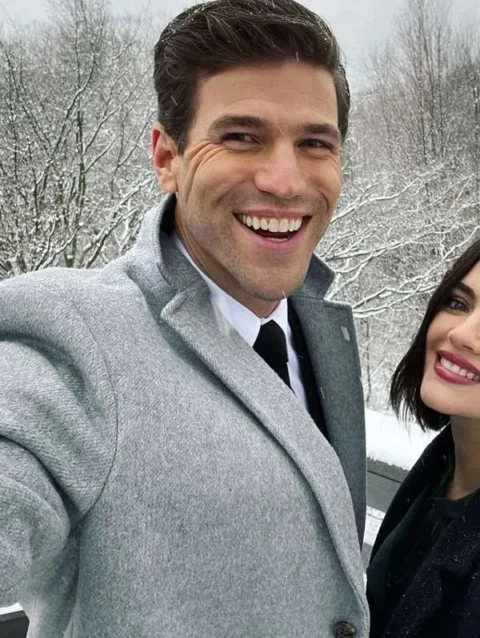 Austin Stowell The Hating Game Grey Coat
