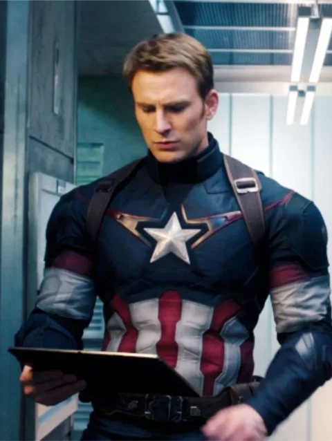 Avengers Age of Ultron Captain America Leather Jacket