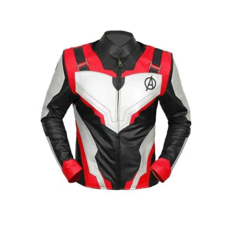 Avengers Endgame Red Quantum Realm Leather Jacket