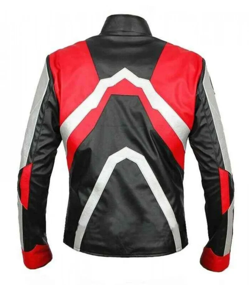 Avengers Endgame Red Quantum Realm Leather Jacket