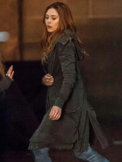 Avengers Infinity War Elizabeth Olsen Cotton Coat