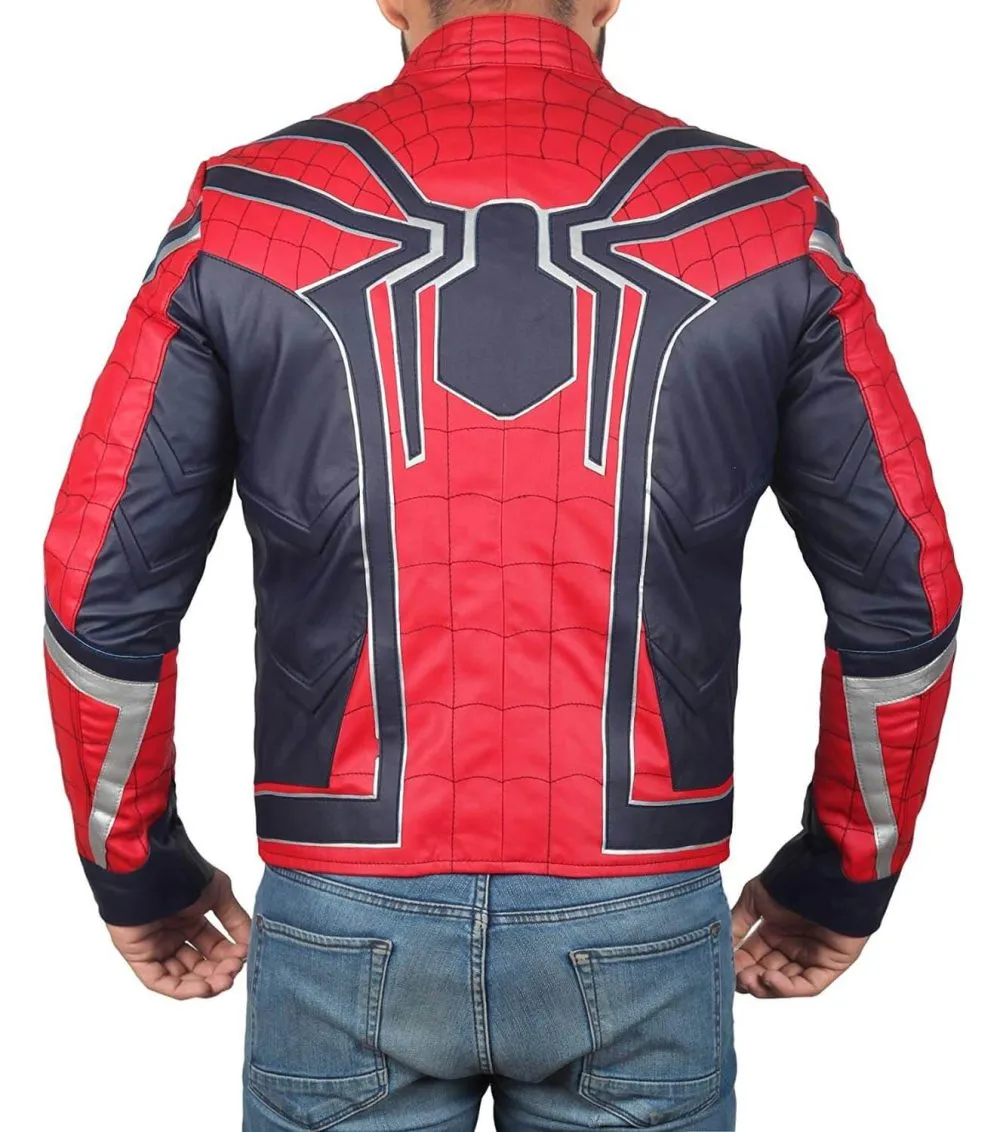 Avengers Infinity War Spiderman Leather Jacket