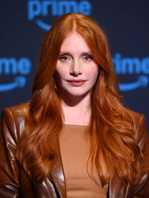 Bryce Dallas Howard Deep Cover Leather Blazer