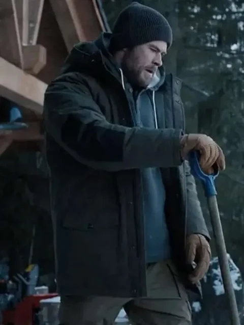 Chris Hemsworth Extraction 2 Hooded Jacket