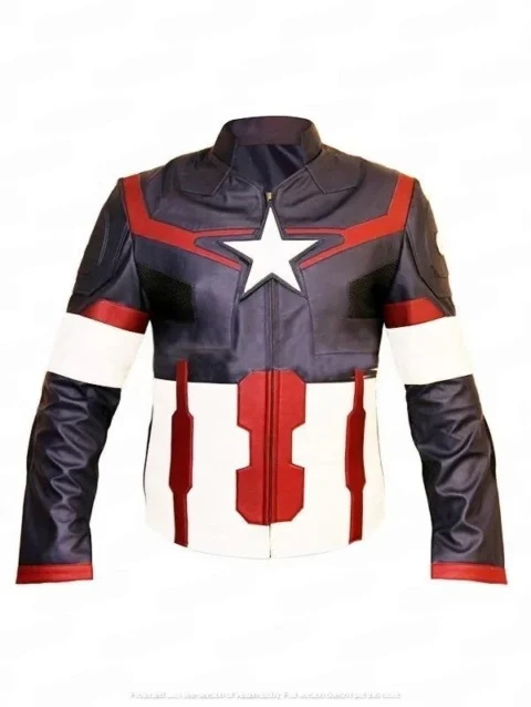 Avengers Age of Ultron Captain America Leather Jacket
