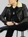 Elon Musk Brown Biker Leather Jacket