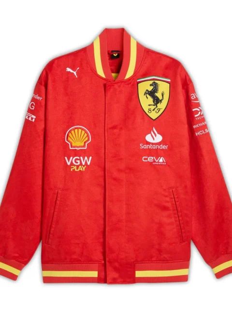 Ferrari Red Varsity Jacket