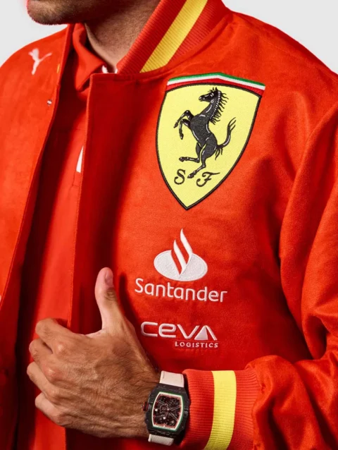 Ferrari Red Varsity Jacket