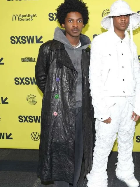 I’m a Virgo Scat Black Leather Coat
